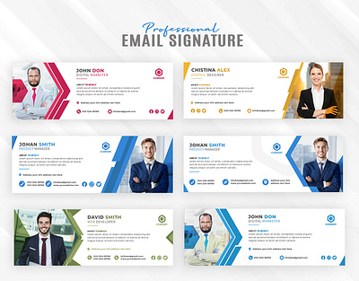 Professional Email Signature Template Design.