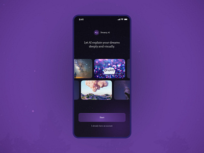 Dream App Animation animation app app animation design dream app motion motion graphics sojib motion ui uiux