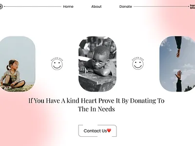 An idea for a donation website, Hope u like it❤️‍🩹! design desing graphic design illustration ui