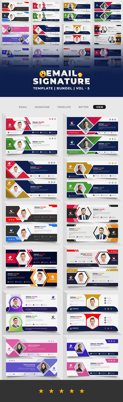 Email Signature Template Bundle - 5