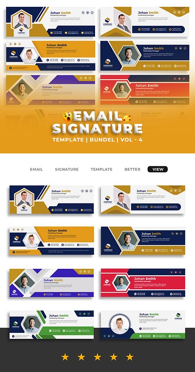Email Signature Template Bundle - 4