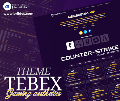 Tebex template design ark coding csgo design development figma fivem fivem template game store gaming gmod gta minecraft premade template rust tebex template theme