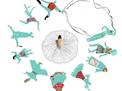 Illustration children collage design graphic design illustration typography vector