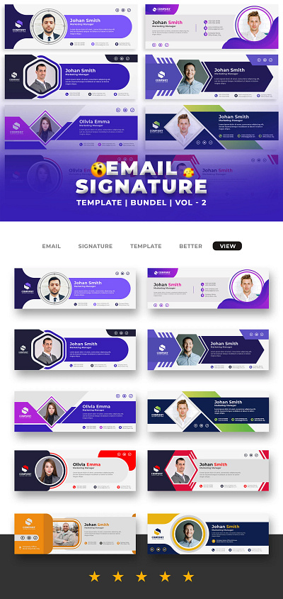 Email Signature Template Bundle - 2