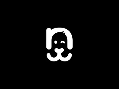 Ndog animal graphic design logo pets pictorial mark