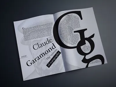 Garmond layout book design editorial design graphic design layout magazine typography