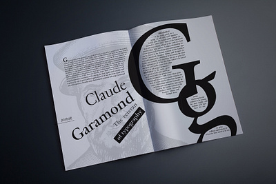 Garmond layout book design editorial design graphic design layout magazine typography