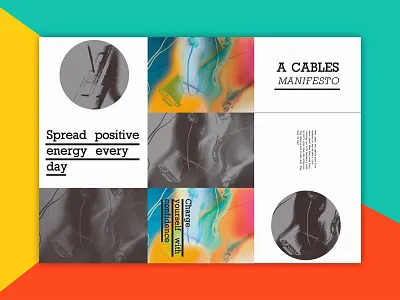 Cables manifesto poster design graphic design illustration poster typography