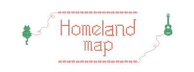 Homeland map typography graphic design illustration typography