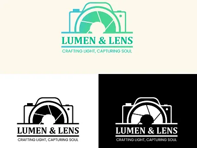 Lumen & Lens – Boutique Photography Logo Concept branding design illustration logo minimal typography ui