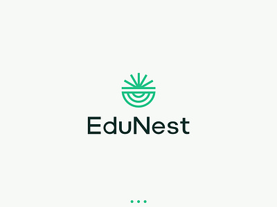 EduNest – Fun & Friendly Online Learning Platform Logo Design bird logo book logo brand logo branding line logo logo logo design nest logo pixuno sun logo tutoring brand logo