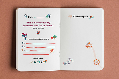 Kids journal illustration & layout book design children design graphic design illustration typography