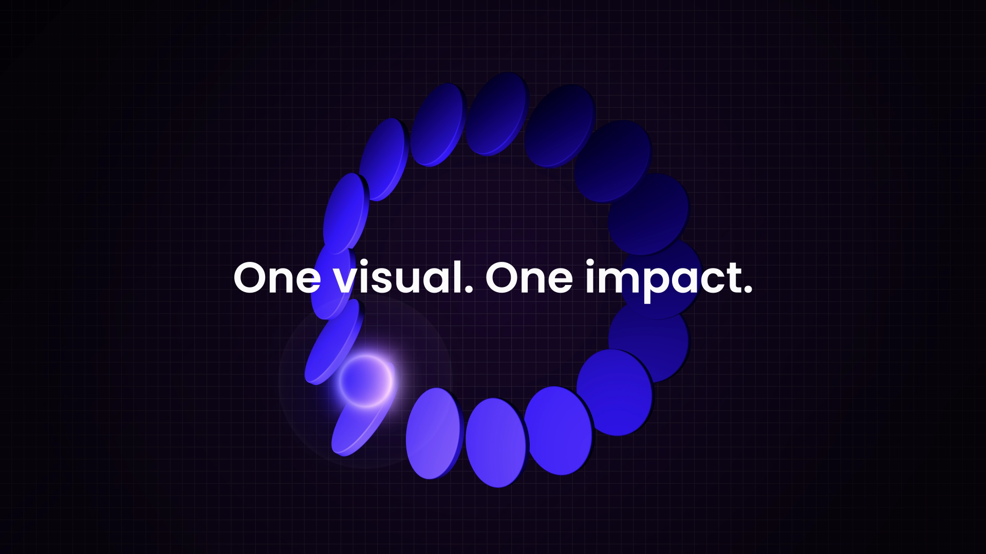 One Visual. One Impact. 3d adobe after effects animation beat sync brand identity branding design expressions graphic design illustration keyframe animation motion graphics text animation typography ui