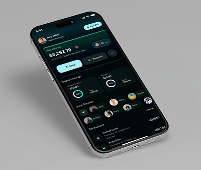 Digital Banking App banking banking app design finance finance app fintech fintech app fintech design interface mobile mobile app mobileapp product design send money ui uiux ux