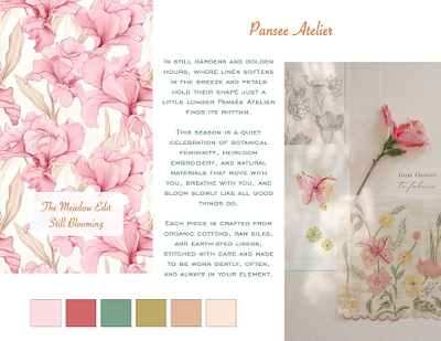 Fashion Brand Identity- Pansee Atelier branddesign branding design graphic design illustration logo printdesign ui vector visualidentity
