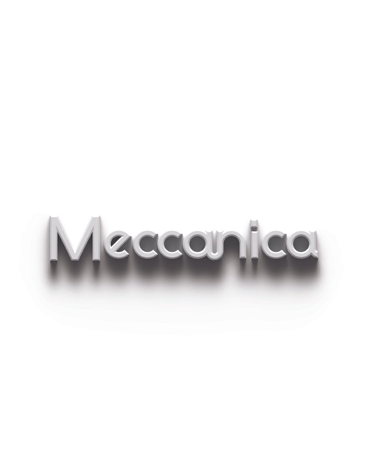 Meccanica 3d extruded fontself illustrator sans serif type typography