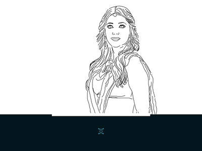 Portrait Practice_ Shruti Haasan_ In Lines_05 illustration