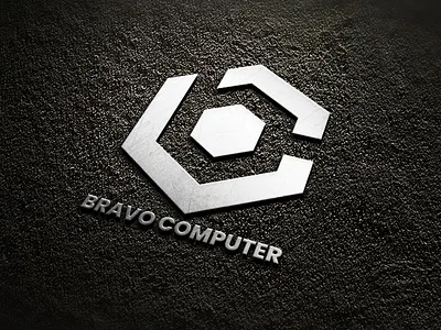 Silver effect logo design for startup computer 3d logo 3d silver logo bc logo logo logo design logo designer logo maker logos logotype silver effect logo silver logo