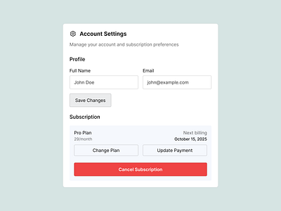Subscription Cancellation Flow app flow designh landing page saas app subscription flow ui design ux design website flow design