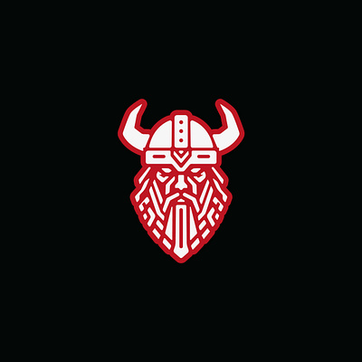 Viking branding design graphic design horn icon illustration legend logo logo design power strong vector viking warrior