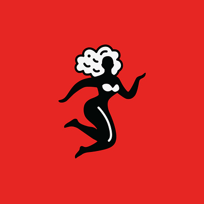 Summer beauty branding dance design girl graphic design hair happy hot icon illustration joy logo logo design summer vector woman