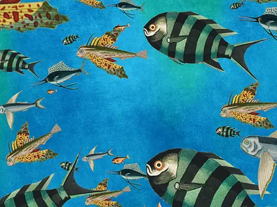 fish blanks #3 design fish graphic design illustration poster