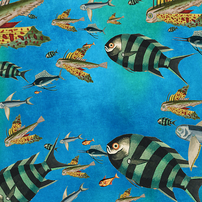 fish blanks #3 design fish graphic design illustration poster