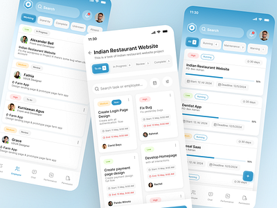 Project Management Mobile App app dashboard mobile mobile app mobile app dashboard mobile dashboard project app project management project management app saas mobile task app task management ui ux