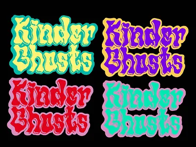 kinder ghosts #2 band design graphic design illustration logo vector