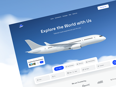 Travel Agency app bookingplatform branding cleanui creativedirection design designinspiration exploremore figmadesign landingpage minimal travelagency travelwebsite ui uiux userexperience ux uxdesign