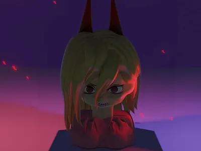 Chainsawman 3D Modeling 3d animation anime blender blood branding chainsawman faces graphic design japan logo makima modeling motion graphics pochita red rotation ui unity unrealengine