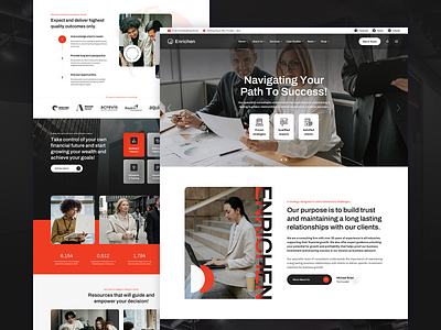 Enrichen Financial Business accountant advisory agency broker business business consultant business consulting consultant consulting corporate creative finance finance business financial advisor insurance small business ui