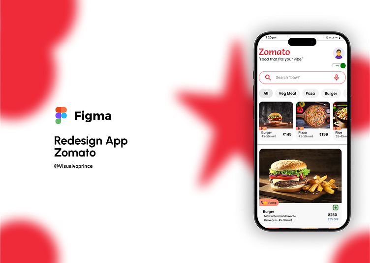 Zomato App Redesign | UI/UX Concept by Prince on Dribbble