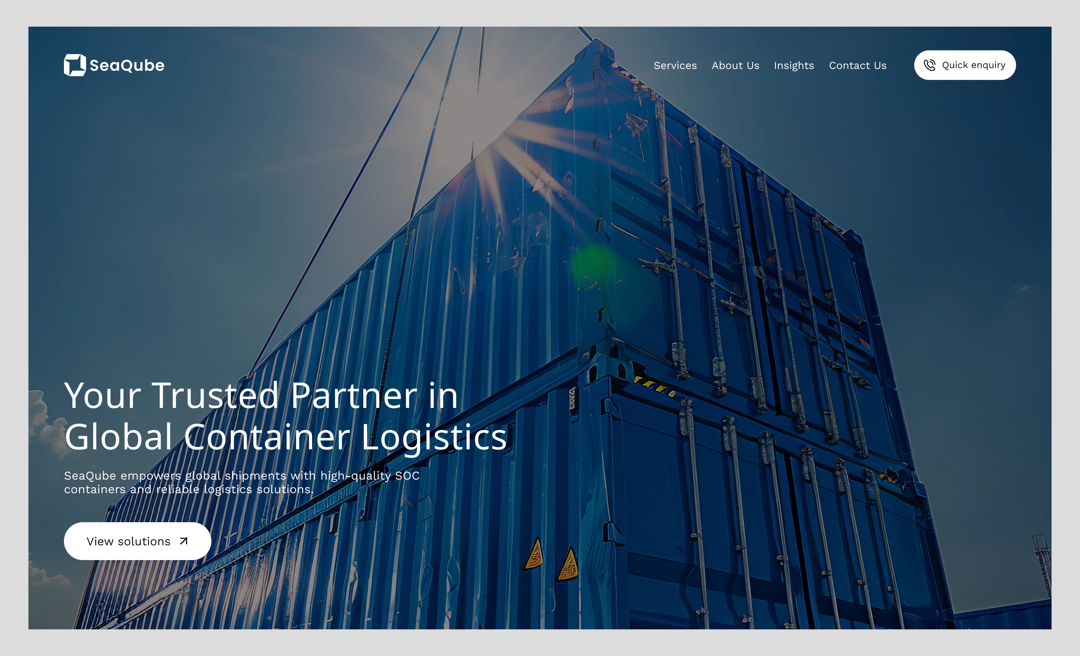 Logistics Website 3d animation branding freight landing page graphic design landing page logistics logistics landing page logistics website logo motion graphics ui visual design