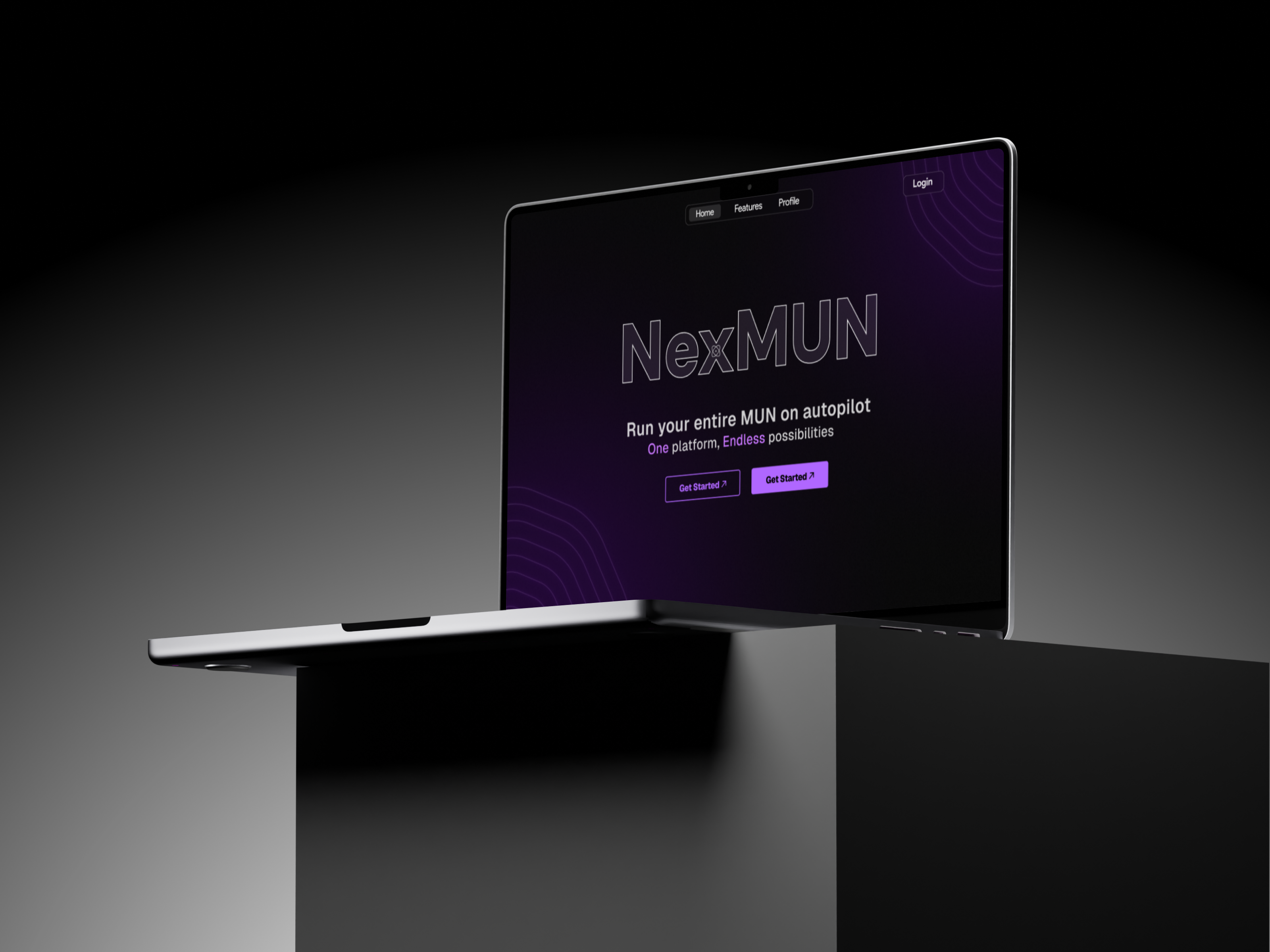 NexMUN - Model United Nations Dashboard UI Design 3d branding graphic design ui ui ux website