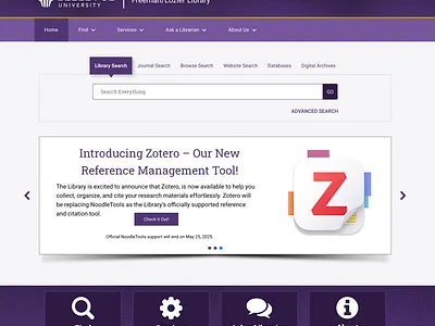 Bellevue Library Homepage branding design graphic design ui ux