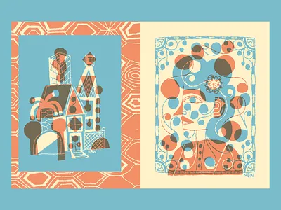 walking handdrawn illustration nate williams