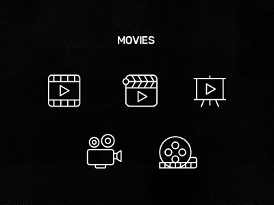 Movies Animated Icon animation icon motion graphics