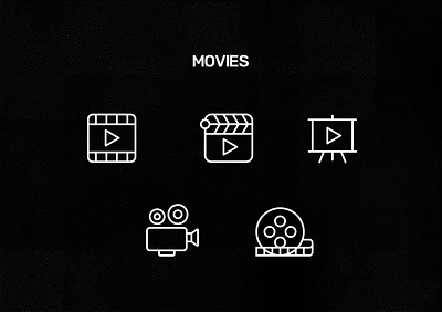 Movies Animated Icon animation icon motion graphics
