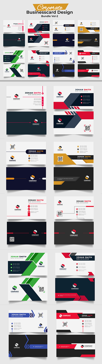 Corporate Business Card Template Design visiting card