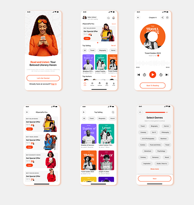 Ebook app UI app bookapp ui