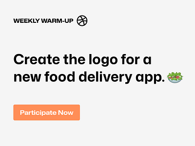 Create the Logo for a New Food Delivery App 🥗 app icon app logo branding community delivery app design dribbble dribbbleweeklywarmup food delivery illustration logo prompt weekly warm up