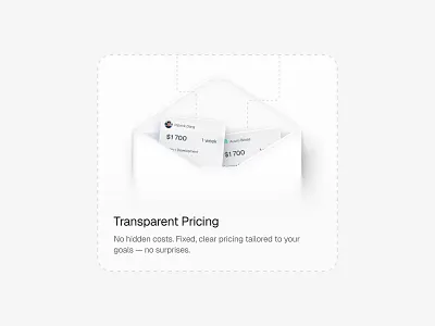 Bento Card — Transparent Pricing for Sharp Studio agency agency design bento bento design bento section design figma figma design illustration saas studio studio design ui uidesign uiux ux uxdesign uxui
