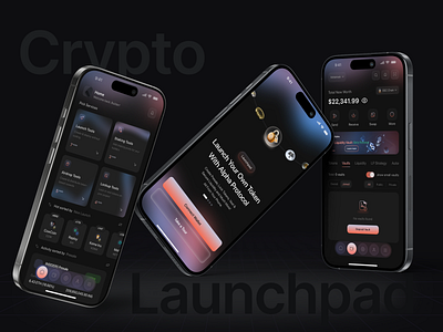 Crypto Launchpad Mobile App – Token Lock & Dashboard UX blockchainux crypto launchpad crypto launchpad app ui crypto launchpad mobile app cryptoapp dapps ui defi defi project figmaui launchpad liquidity vault tracking no code dapps ui productdesign tokenlaunch tokenlock uiuxdesign vestingtokens walletintegration web3 web3 security