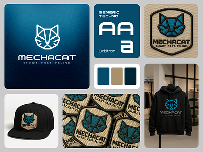 Technology Brand Logo Design | Cat Icon app logo brand identity branding cat head cat icon cat logo creative design crypto data logo logo logo designer minimal modern logo tech logo technology