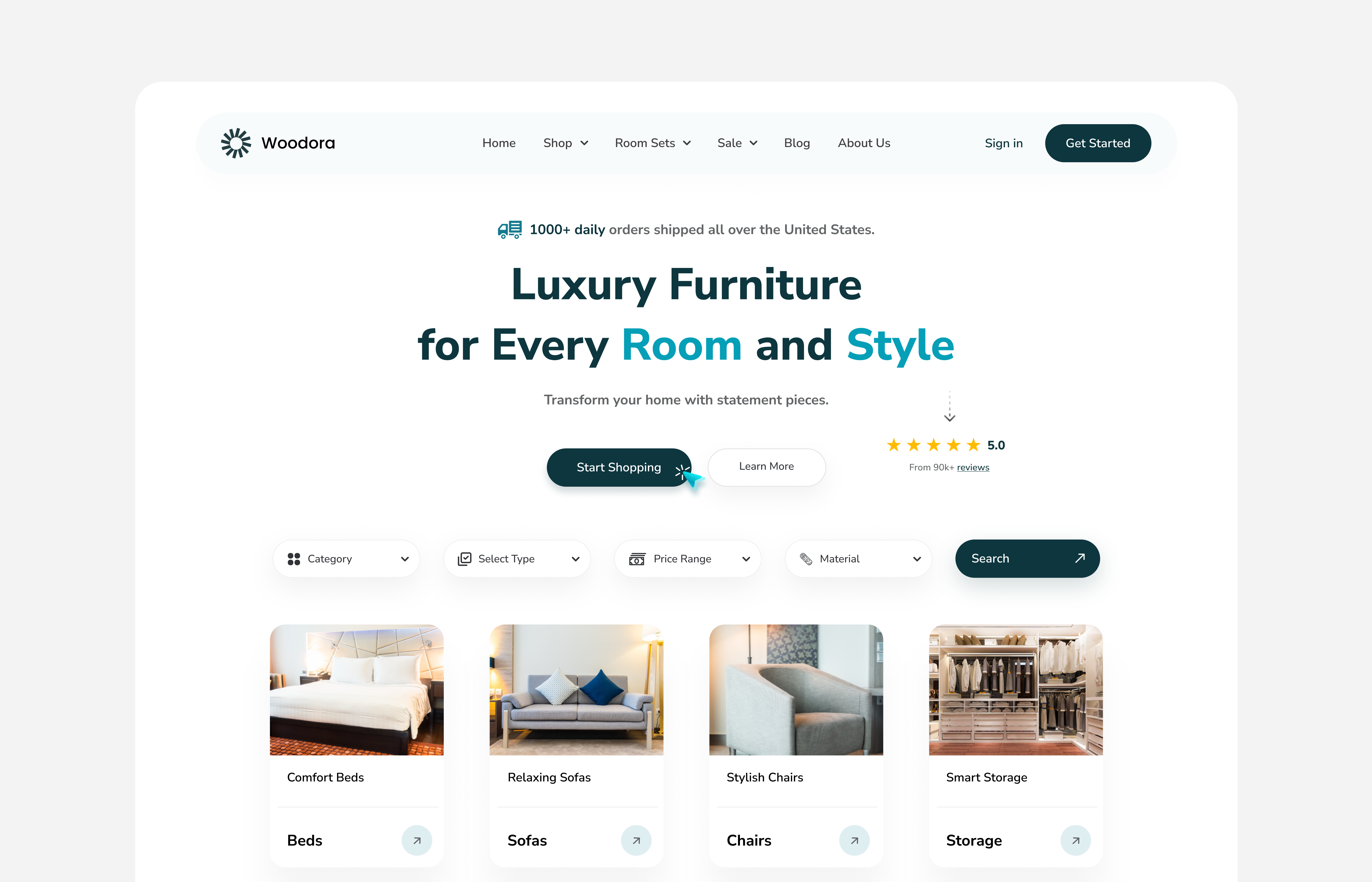 Website Design / eCommerce / furniture / ui ux 2025 trending app design bed designer branding chair designer featured furniture high landing page popular saas design shop designer top trending designer ui ux design ui ux designer web website design website designer