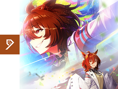 Agnes Tachyon design graphic design minimalist poster umamusume umamusume poster umamusume pretty derby