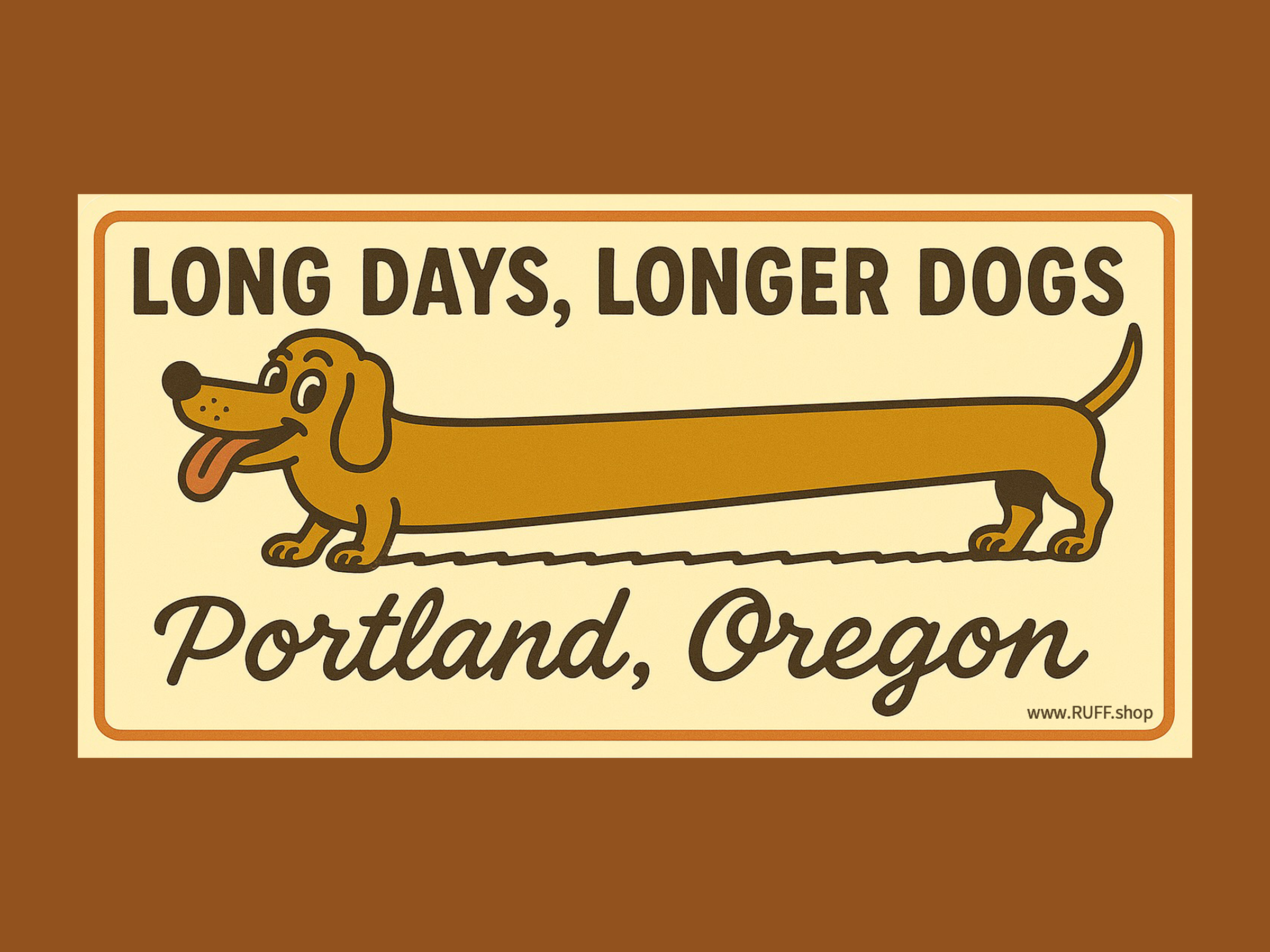 RUFF and Friends Sticker Club brand branding dachshund dog flowers graphic design illustration logo ruff stickers