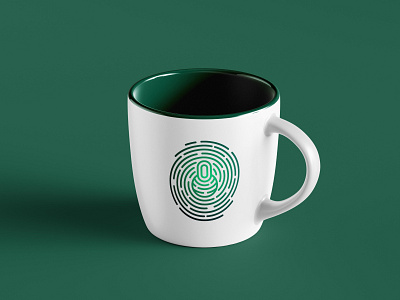 Fingerprint lock logo ai beauty branding cyber fingerprint logo logos modern protection security tech technology logo web