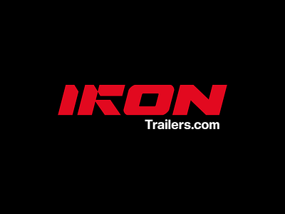 IKON Trailers bold branding character design graphic design heavy duty heavyproject icon logo strong symbol trailers trailerslogo vector wordmark